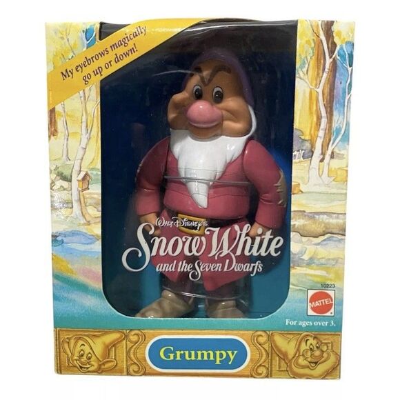 Mattel Other - 1992 Mattel Disney Snow White and The 7 Dwarfs Grumpy Doll Magic Color Change